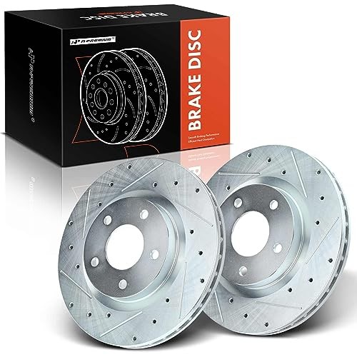 11.57 inch (294mm) Disc Brake Rotors Compatible with Front Drilled and Slotted