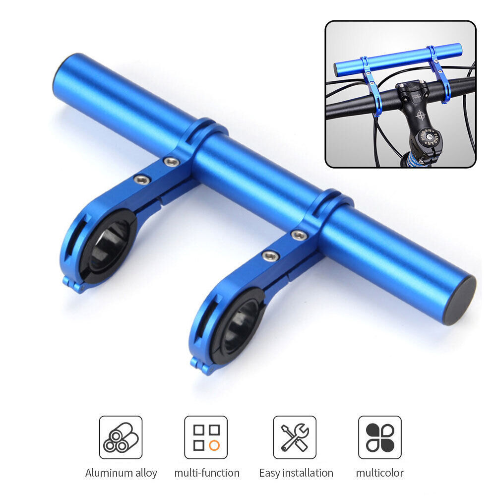Bike Handlebar Extender Bicycle Bar Extension Mount Headlight GPS Holder Bracket