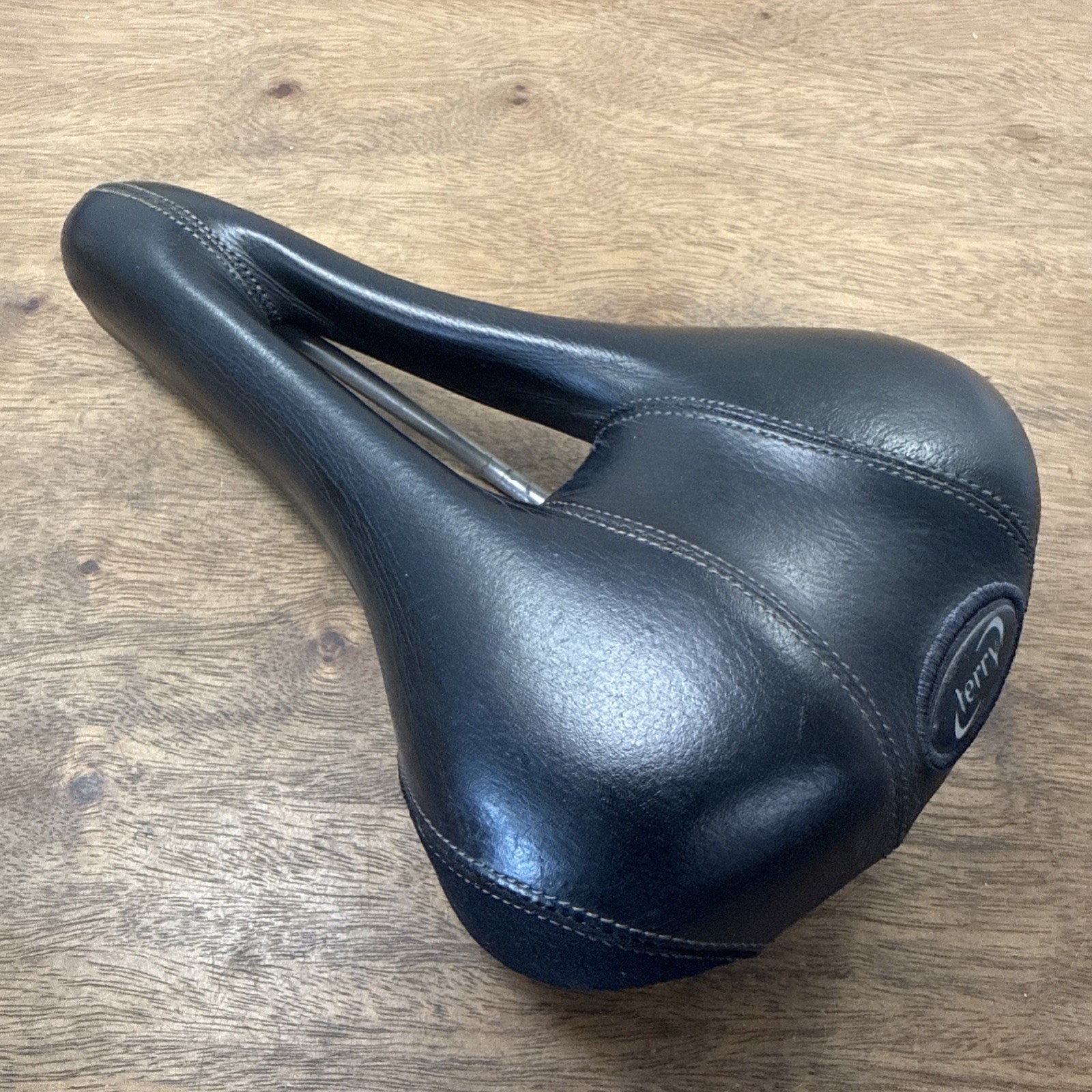 Terry Liberator X Bike Saddle Black Leather Cutout 165/270mm