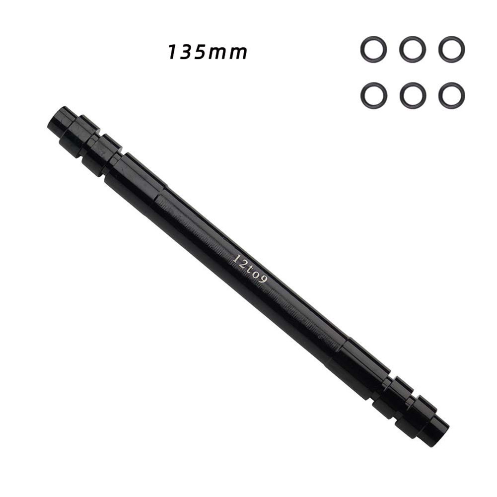 Bicycle Thru Axle Adapter 1215mm to 9mm QR for MTB Road Bike Front Rear