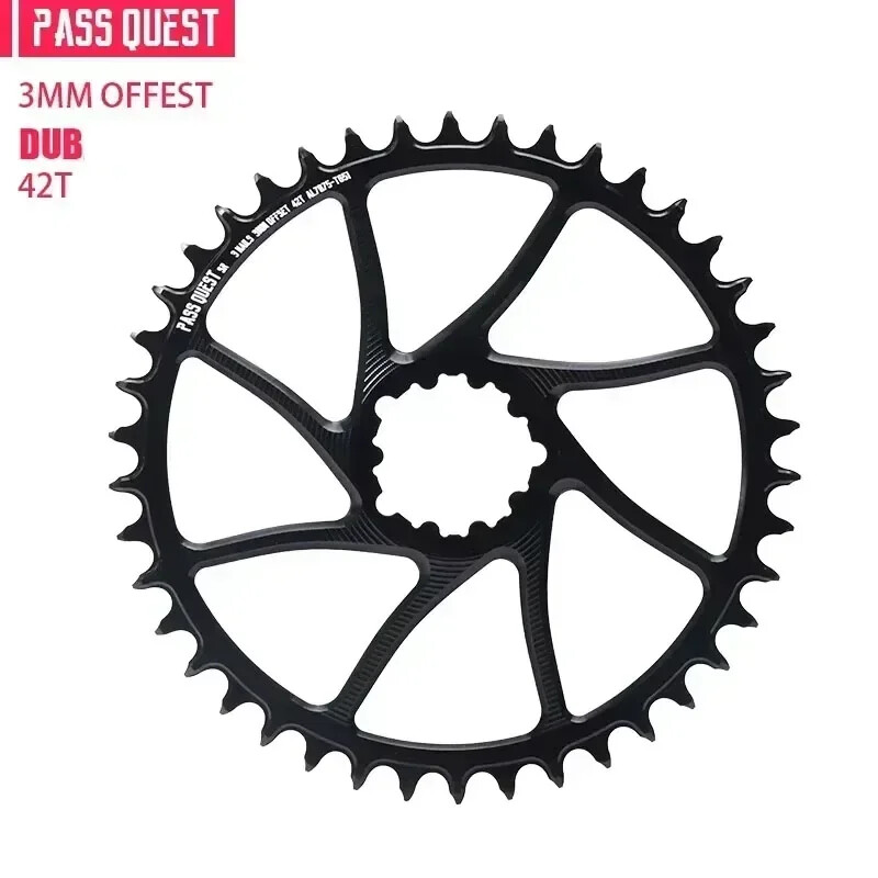 3mm Offset Chainring 40-54T Narrow Wide Teeth Bike Chainwheel 9/10/11/12 Speed