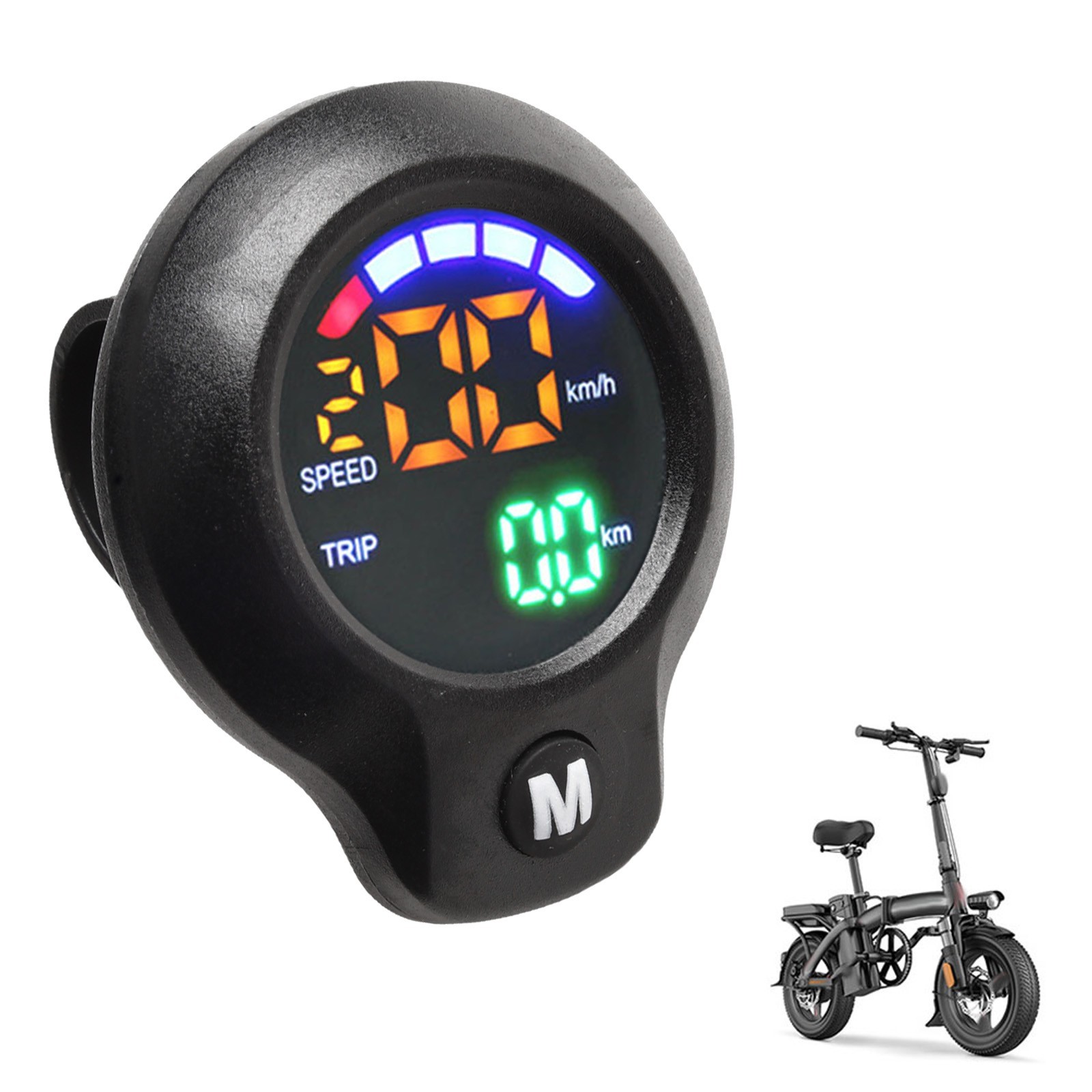 ABS Material Electric Scooter Speedometer with LCD Display and Mileage Tracking
