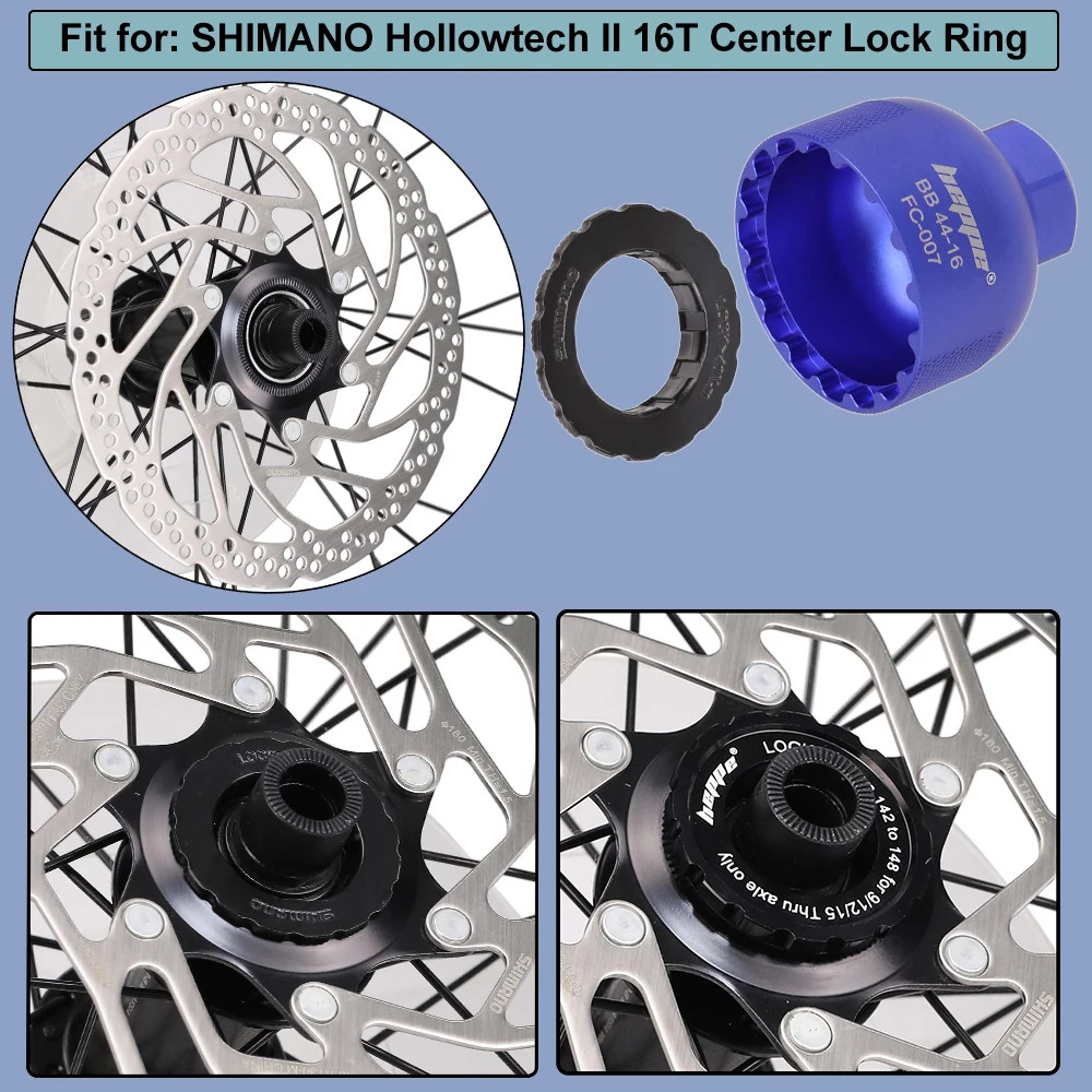Bike Disc Brake Centerlock Locking Ring Install and Remove Tool Lockring Remover