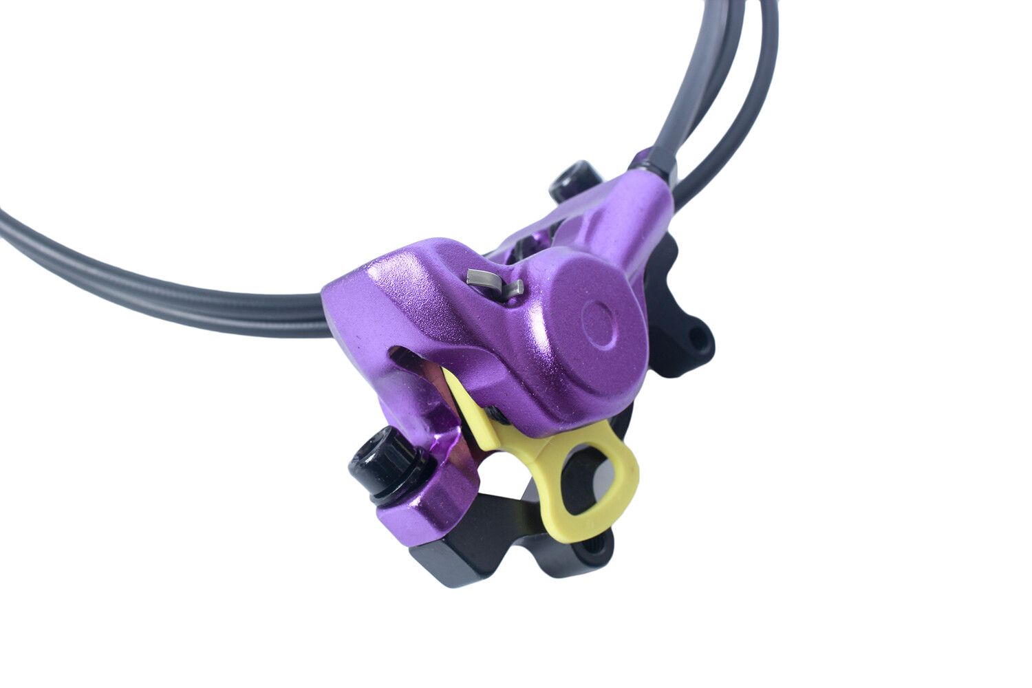 Zoom HB875 MTB eBike Cycle Hydraulic Disc Rotor Brake Set Purple Color Bike