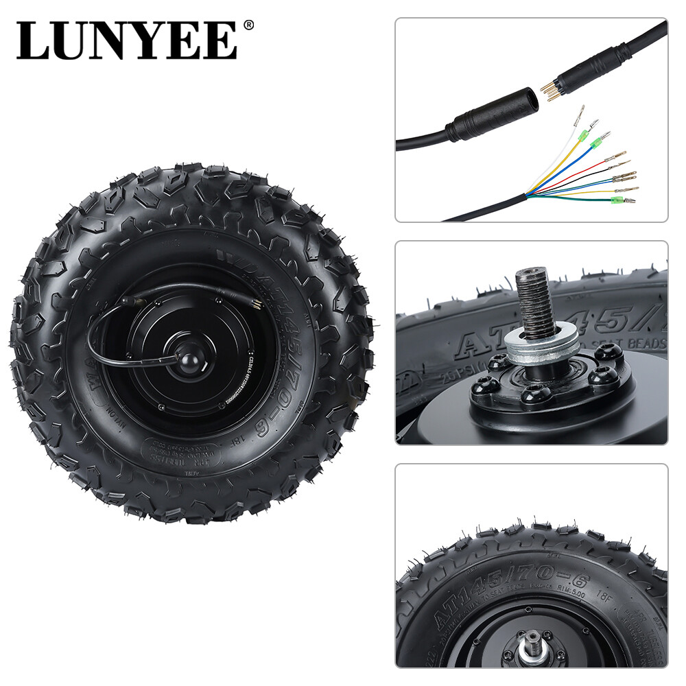 14.5 Inch Gear Hub Motor Kit Unicycle Wheelbarrow Bicycle Conversion Motor Wheel