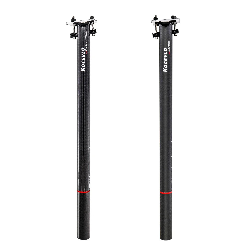 Folding Bike Seatpost 33.9*580mm Carbon Fibre Bicycle Seatpost Glossy Matt