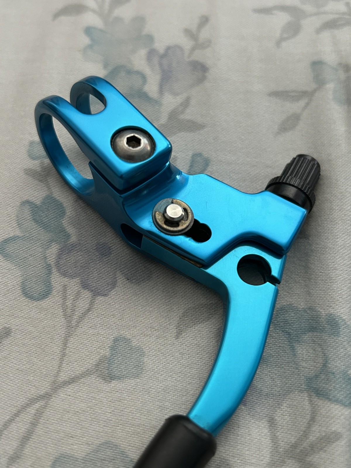 Grafton Re-Entry Canti Brake Levers Turquoise Blue Vintage 90s MTB CNC USA Kooka