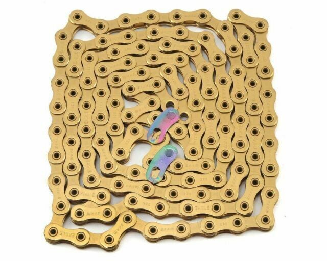 SRAM XX1 Eagle AXS Chain 12-Speed 126 Links Nickel Plated Gold CN-EAGL-XX1-A1