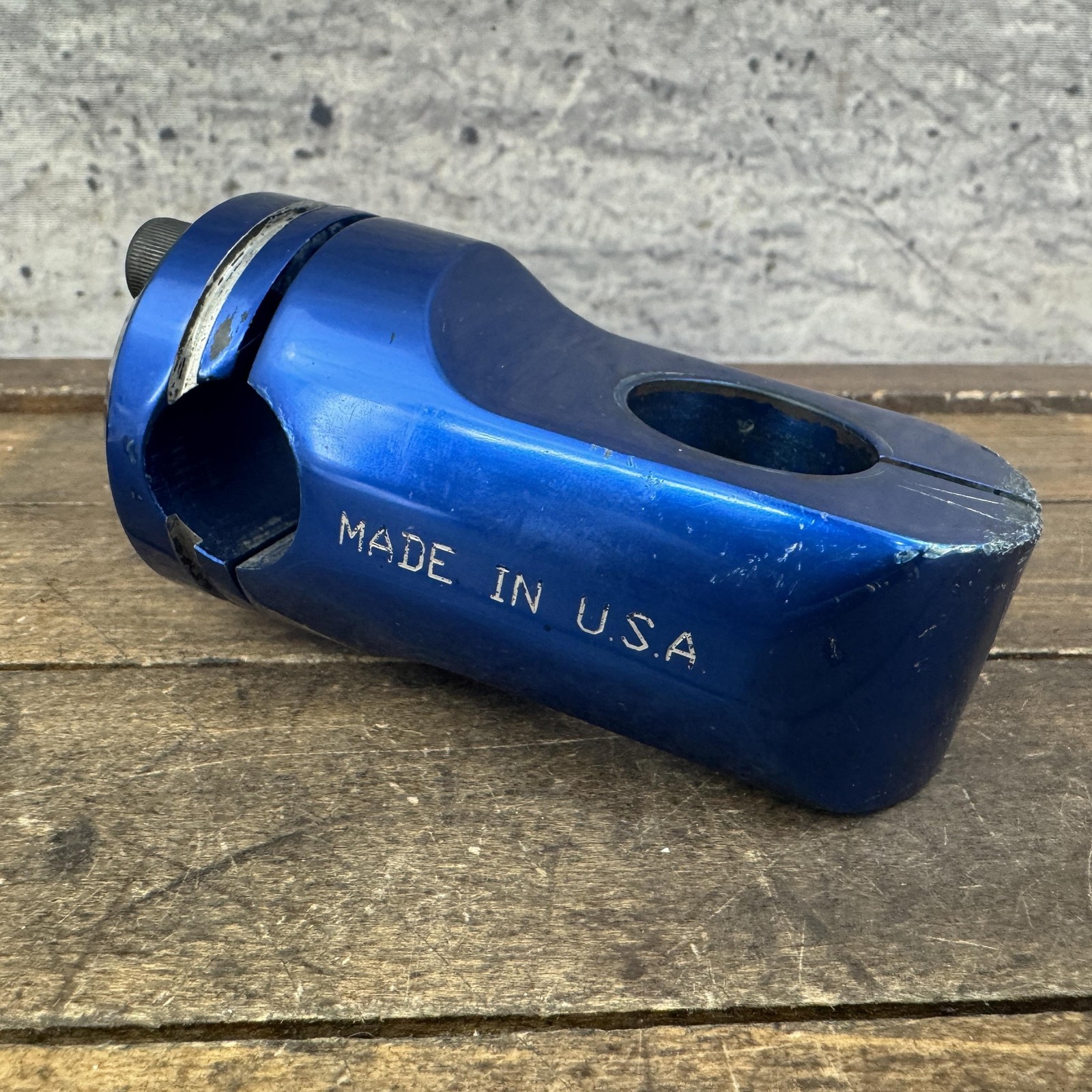 Vintage GT BMX Threadless Stem Blue Made In USA 1 1/8 Old School 1990s OG