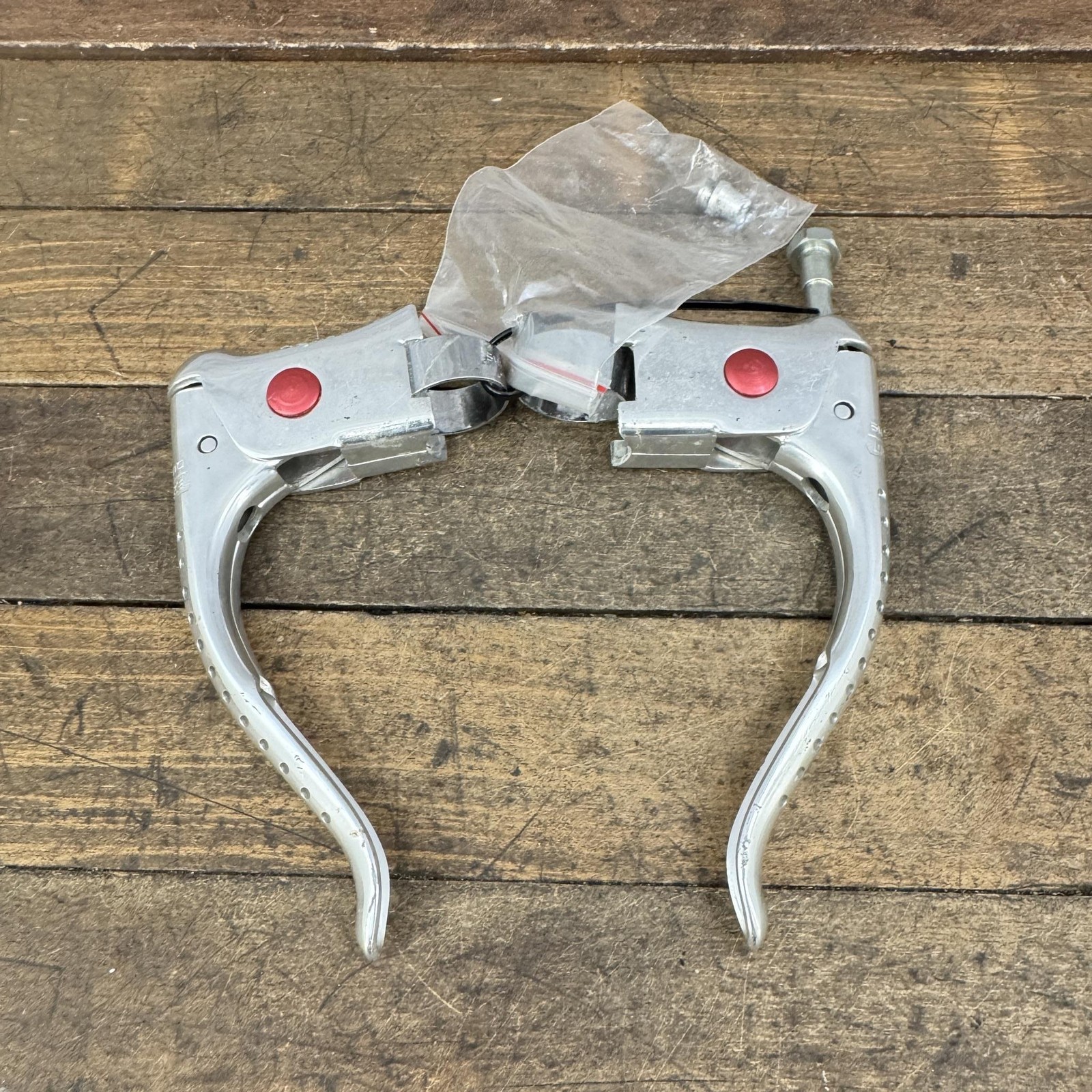 Vintage Shimano Dura-Ace Brake Levers 1st Gen Non-Aero Pair Drilled 4-Finger