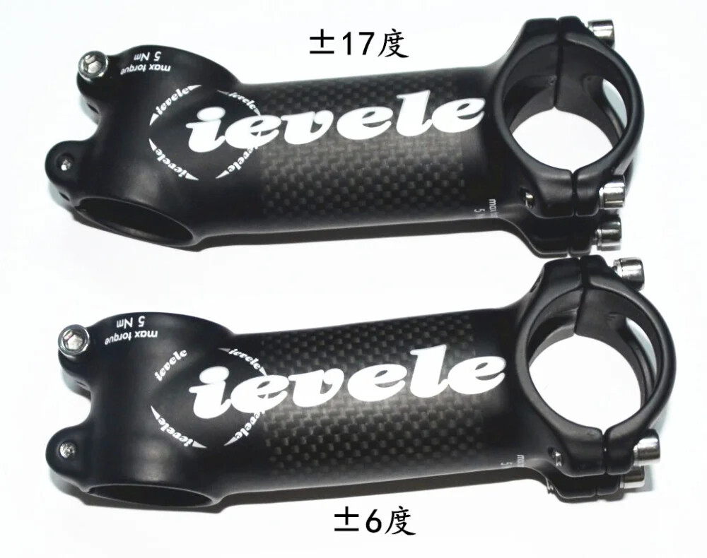 Carbon Fibre Aluminium Alloy MTB Bike Riser Road Bike Stem 60-120mm 28.6-31.8MM