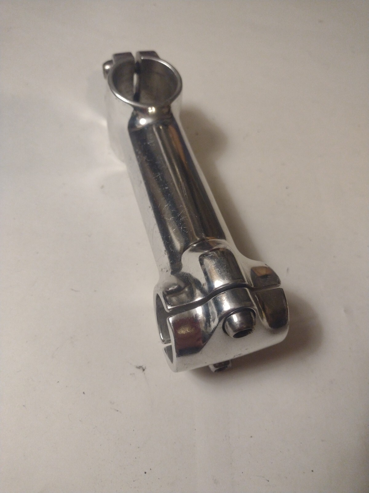 Vintage Silver Threadless Stem 11cm 25.4 Bar Clamp