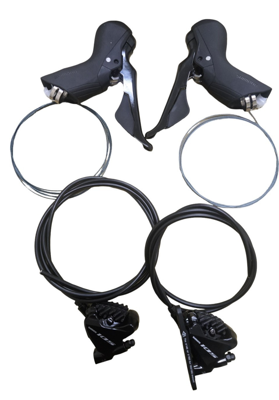 Shimano ST-R7020 950mm 1700mm 11 Speed Road disc hydo shifter set L&R Flat mount
