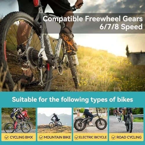 Single/6/7/8/9/10 Speed Bike Chain, Bike Chain for Road Mountain Racing