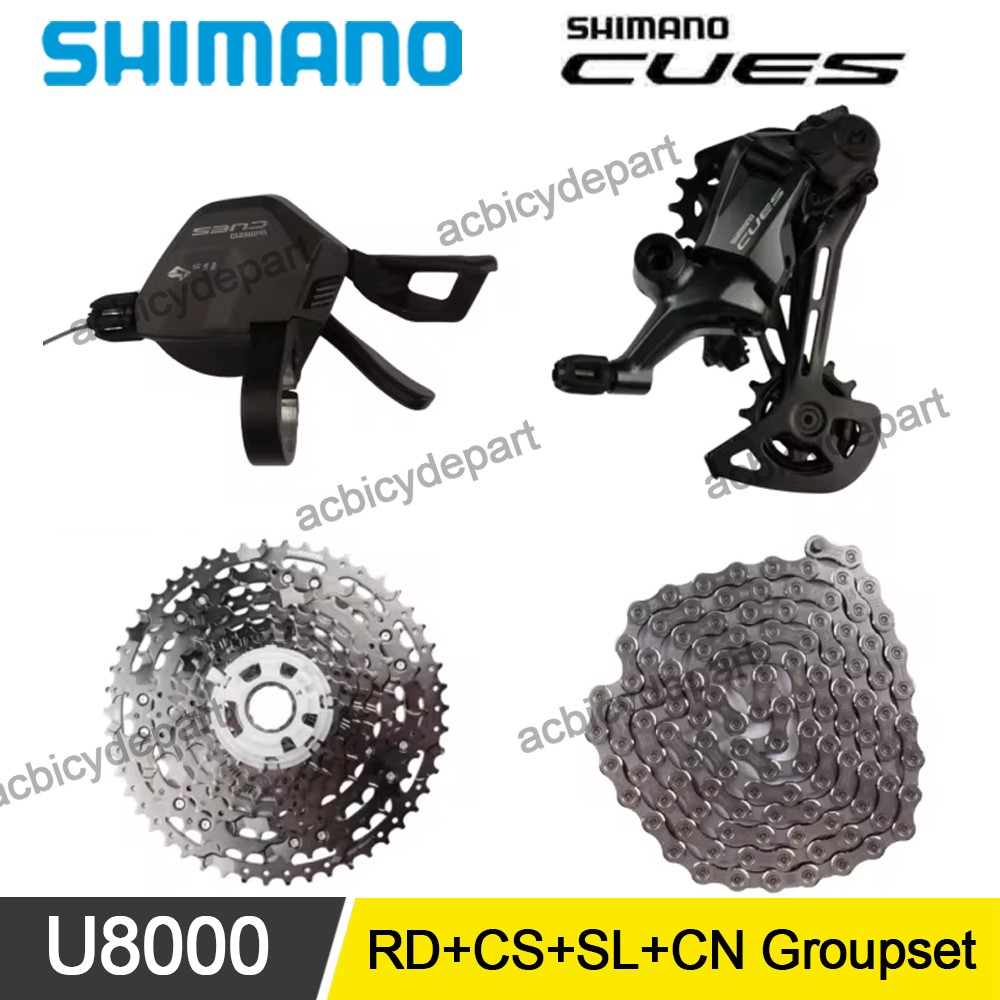 Shimano CUES U8000 Groupset Shifter Rear Derailleur LG400 Cassette Chain FOR MTB