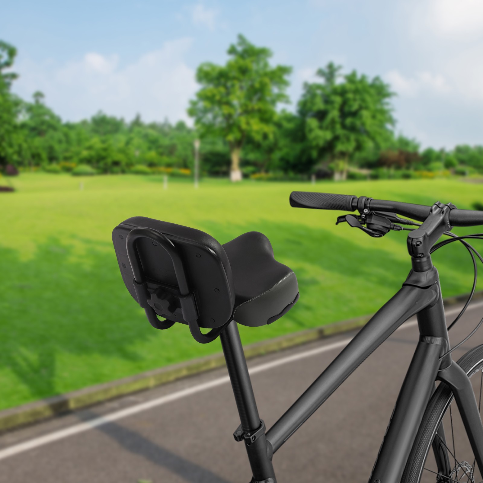11.5″ x 9.5″ Oversize Comfort Saddle Seat Backrest Saddle Bike Seat W/Backrest