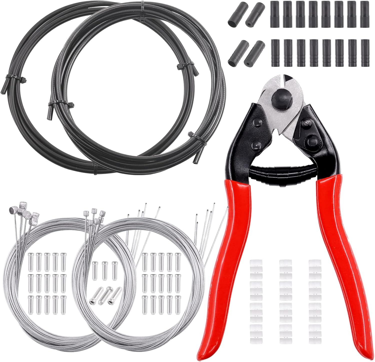 Swpeet 83Pcs Stainless Steel Bike Cable Cutter and Brake Cable Housing Shift Cab