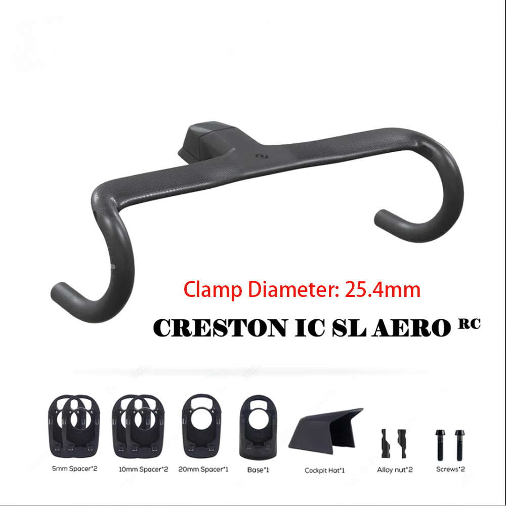 380/400/420mm Aero Carbon Road Bike Integrated Cockpit All Internal Cables Di2