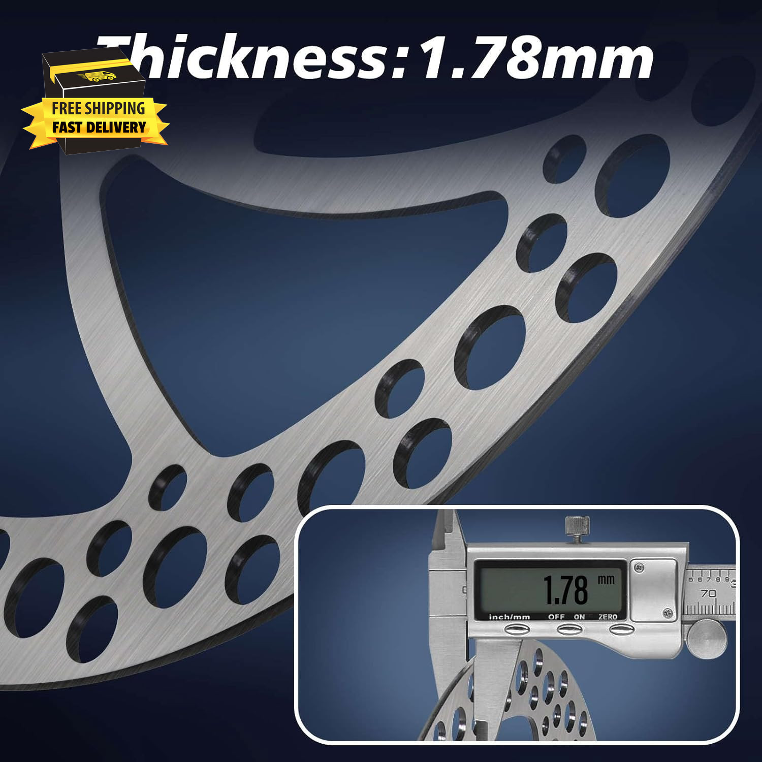 140Mm 160Mm 180Mm 203Mm MTB Disc Brake Rotor with 6 Bolts, Bicycle Brakes Stainl