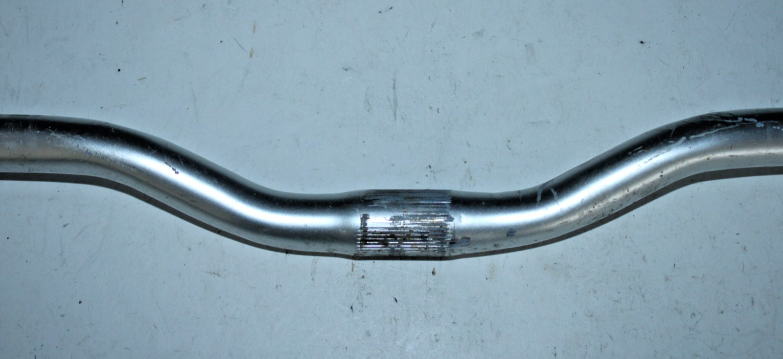 MTB Handlebar 25.4mm 58cm 1.5″ Riser Bar Steel Silver Comfort Hybrid Commuter :)
