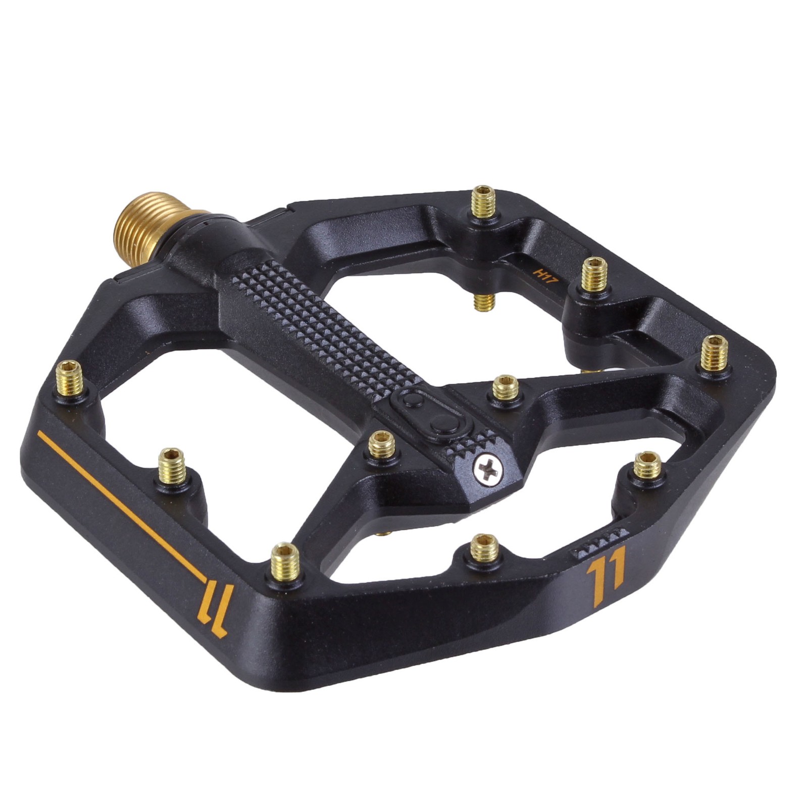 Crank Brothers Stamp 11 Pedals – Platform, Aluminum, 9/16″, Black, Small