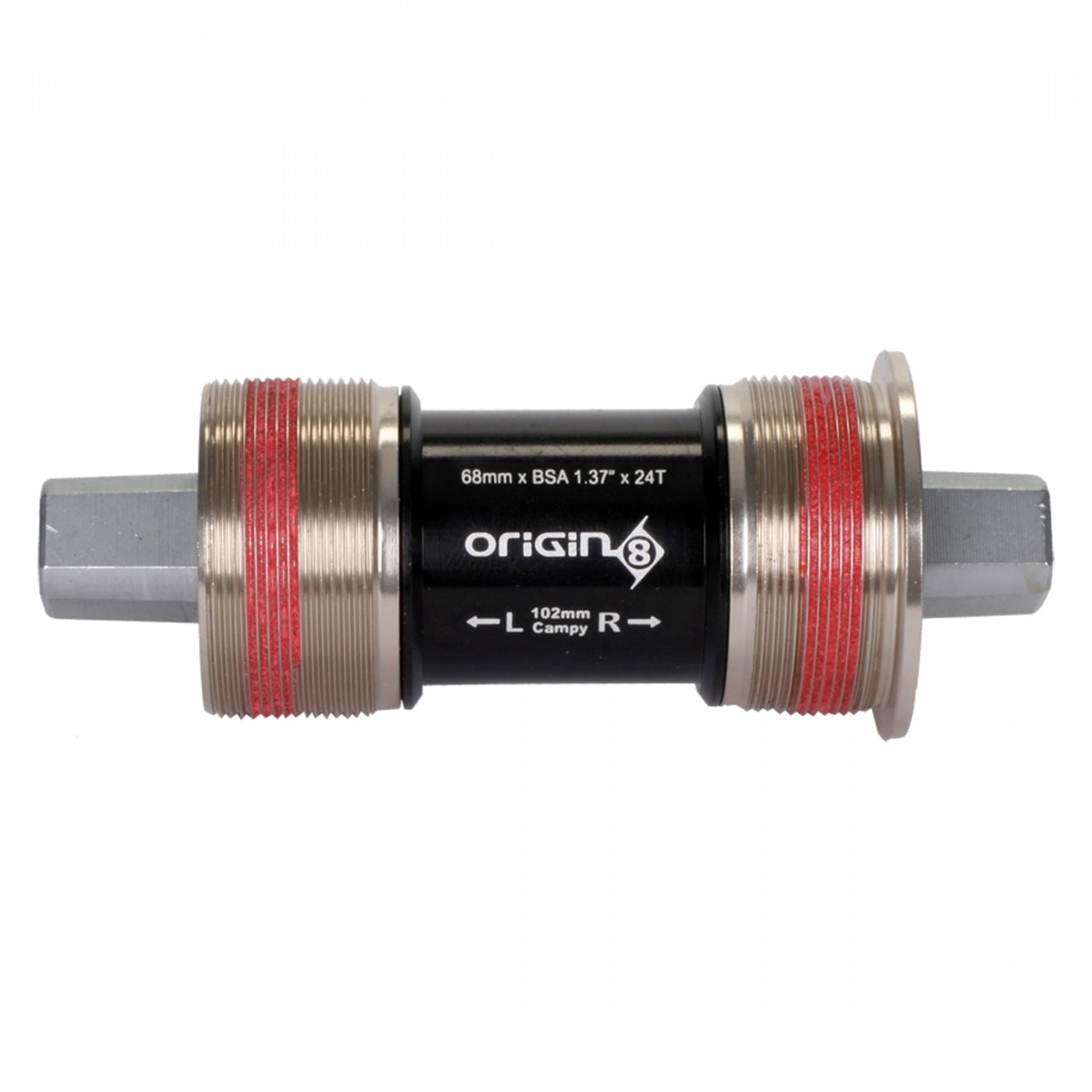 Origin8 TorqLite Square Taper ISO Sealed Bearings BSA 68x102mm Bottom Bracket
