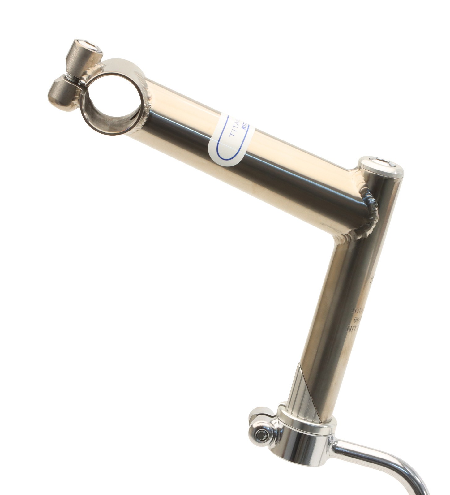 Nitto MT-100 1″ Titanium Quill Stem 130mm 25.4mm Clamp Silver 110° Rare NEW NOS