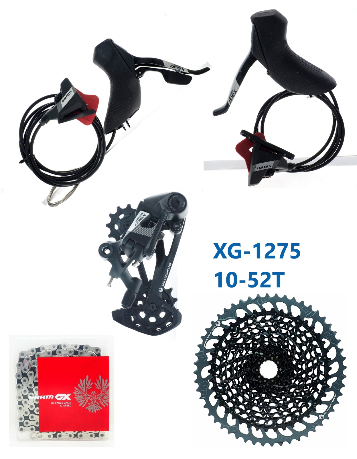 SRAM APEX 1×12 Eagle Mechanical Shifter/Rear Derailleur/CN/CS Groupset READ