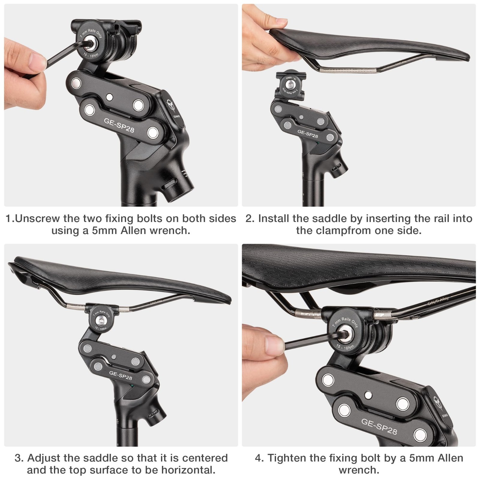 Adjustable Bike Suspension Seatpost 27.2/30.9/31.6mm Shock Absorber for Mountain