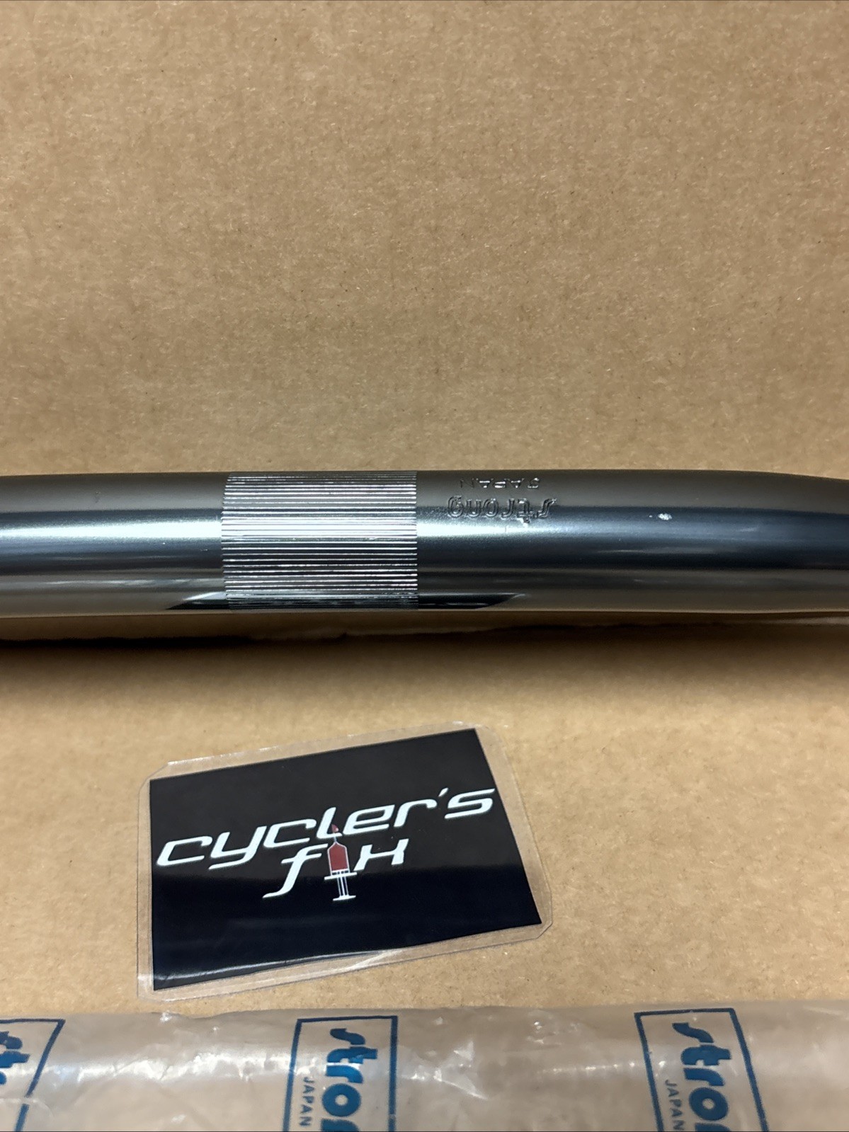 NOS STRONG Japan 25.4mm Anodized Alloy Mtb Flat Bar Handlebar Fit: Tioga SR Trek