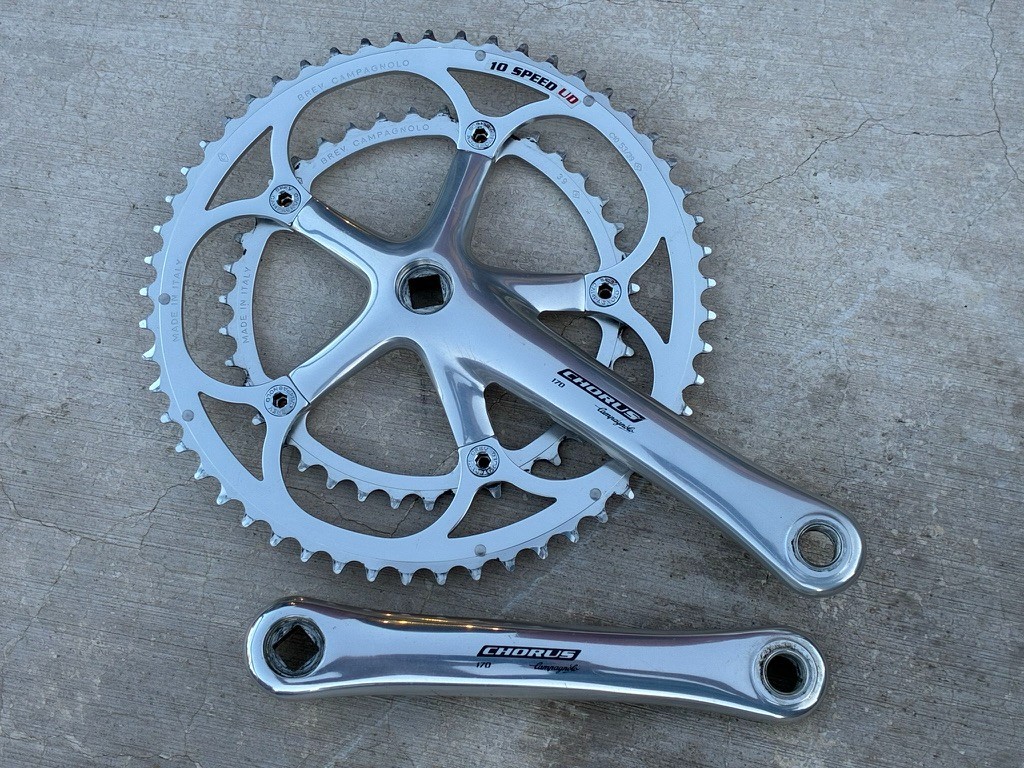 Campagnolo Italy Chorus 10-Speed Double Crankset | 170 mm / 53/39T / EXC