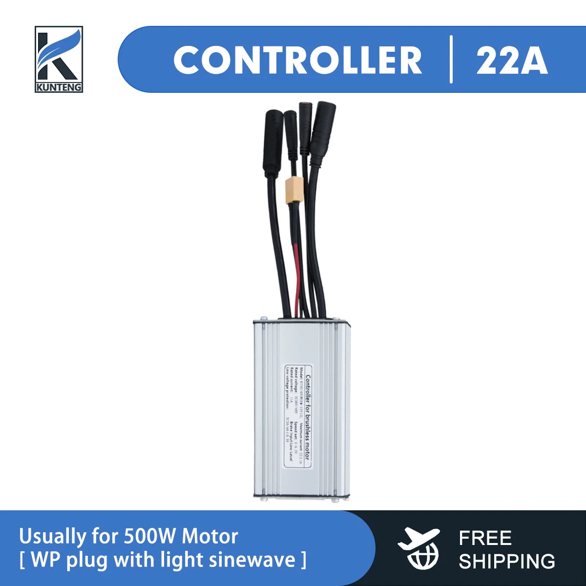 36V/48V 15-30A Waterproof Controller for Electric Bike with Light Function