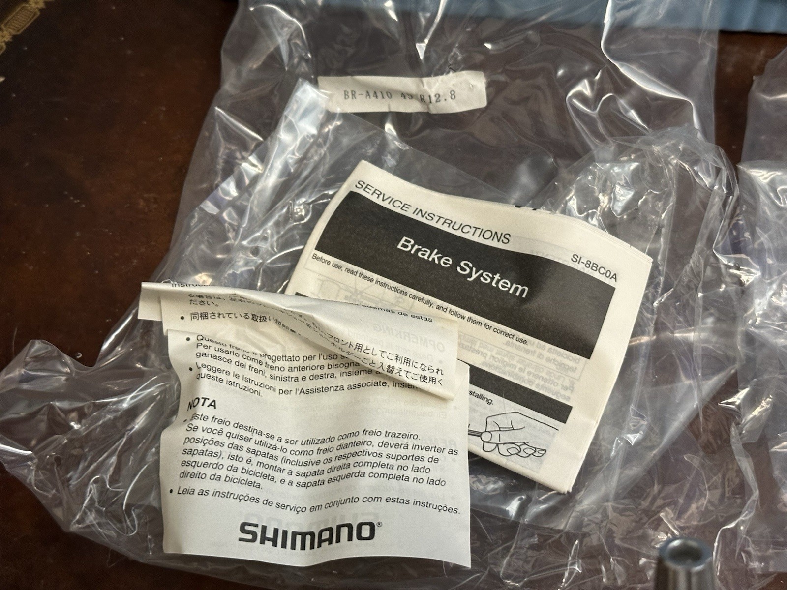 Shimano SLR Dual Pivot Caliper Brakes RSX BR-A410 39-49 Silver Front Rear NOS