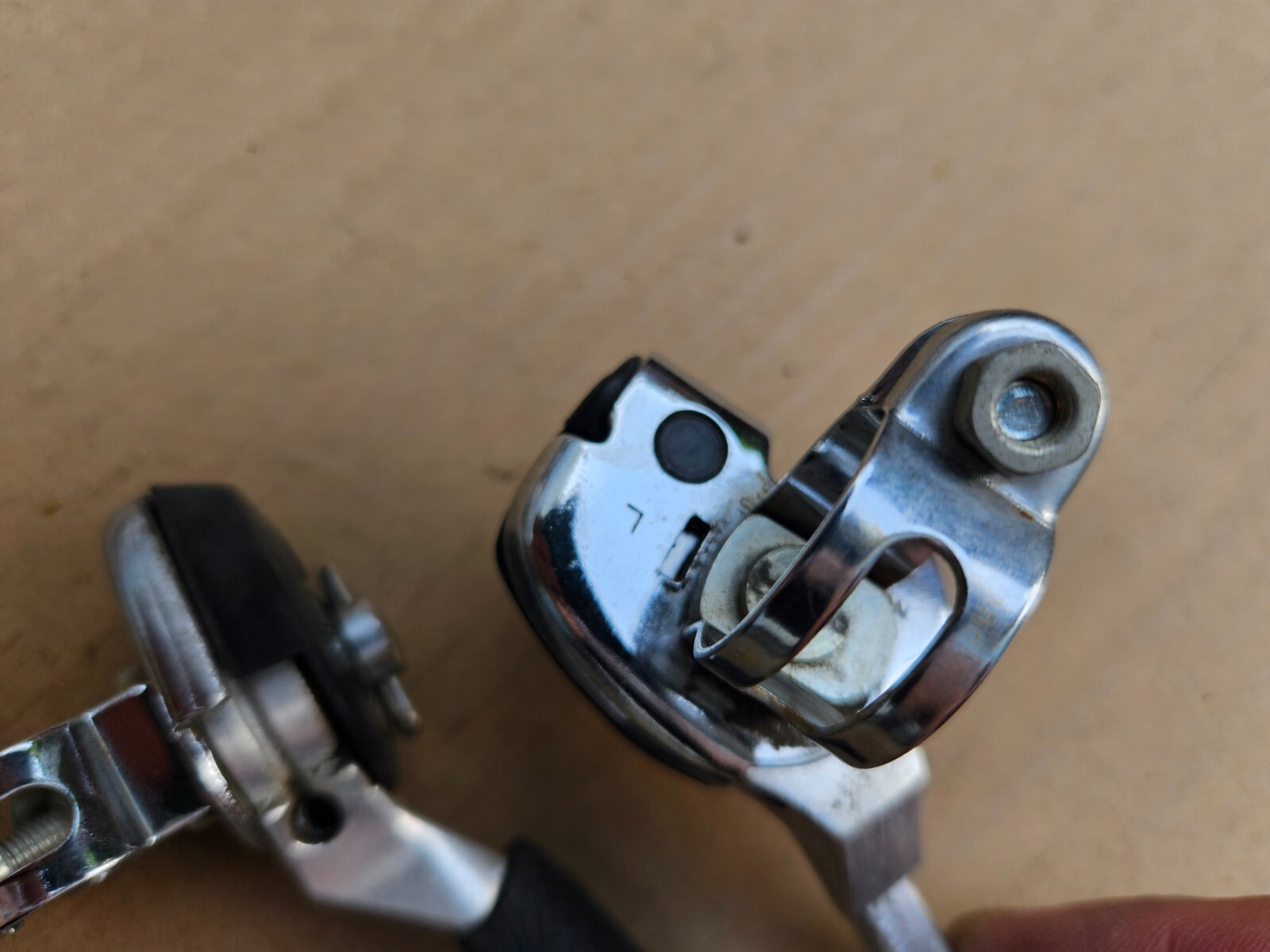 Vintage Shimano EM Ratcheting Thumb Shifters SL-MT50 3×6 6 Speed Japan