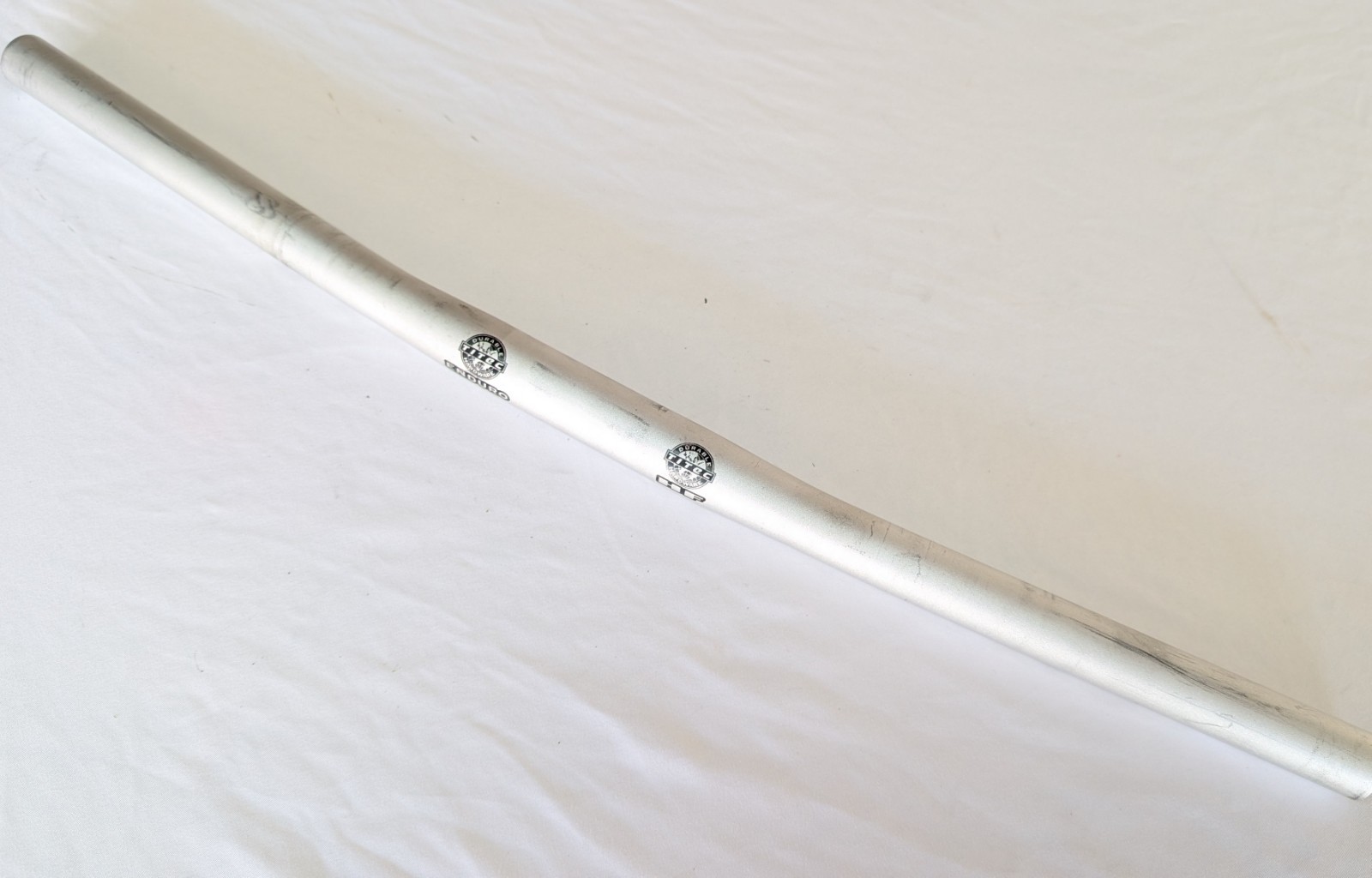 Retro Titec Enduro HF 560mm x 25.4mm Flat Handlebar Bar Silver Aluminum Vintage