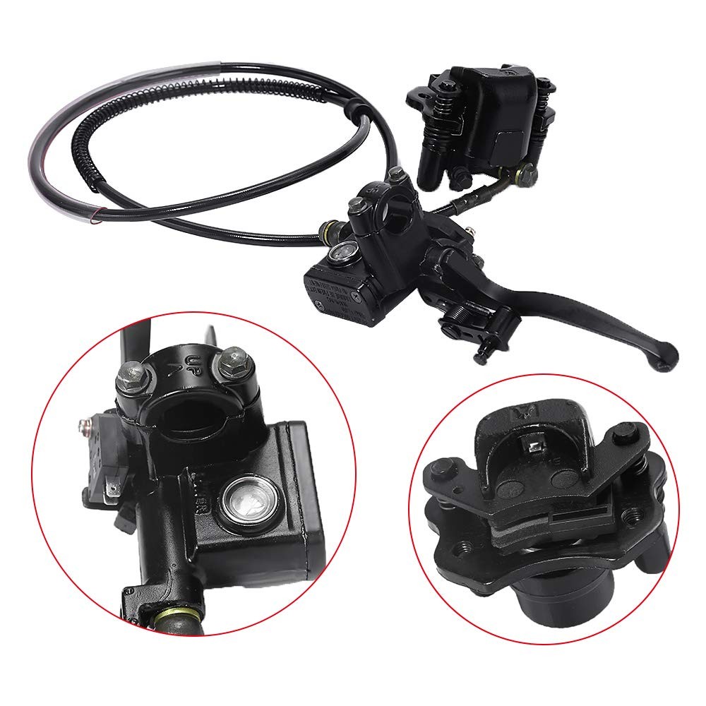 Rear Hand Hydraulic Disc Brake Master Cylinder Caliper Assembly with Brake Pa…