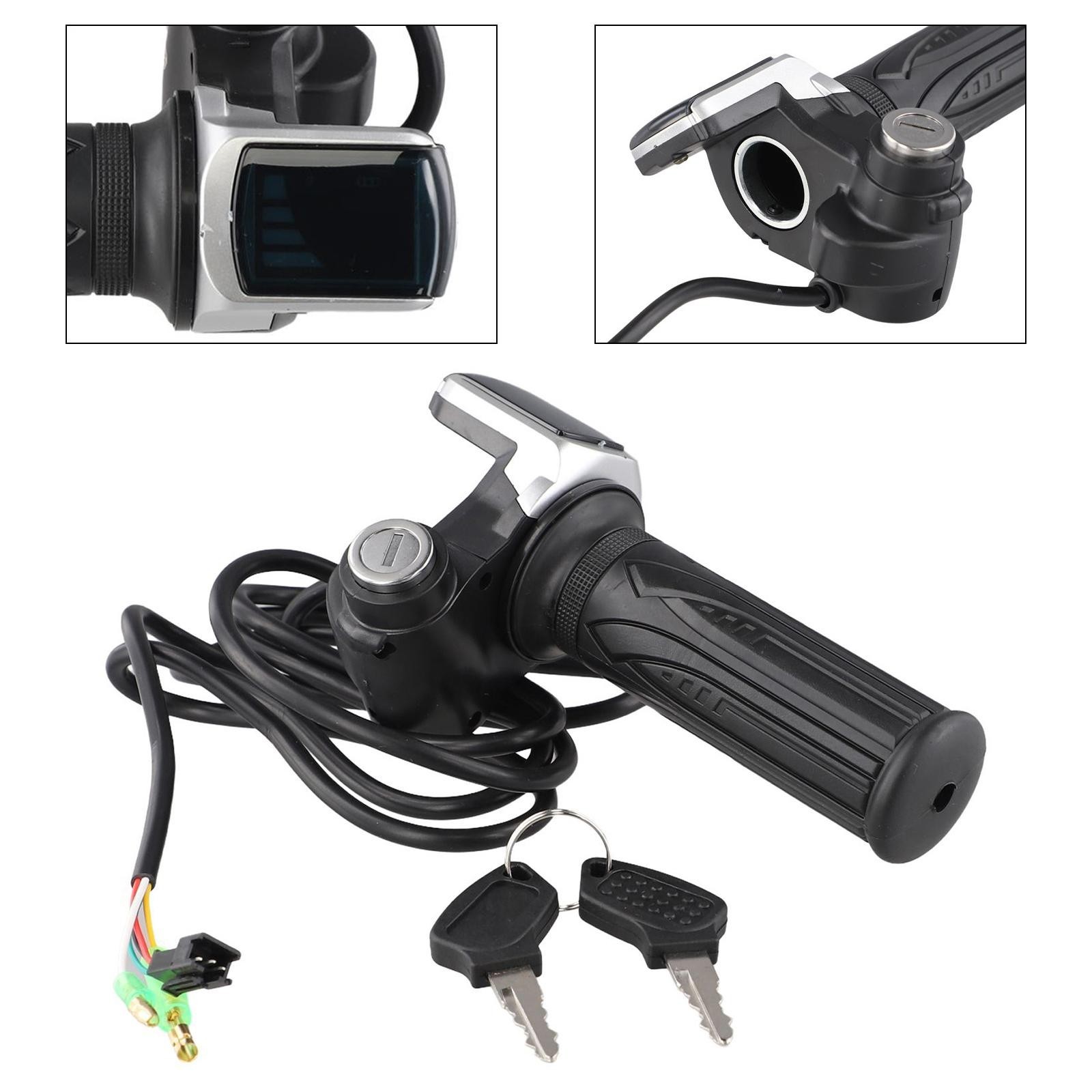 Throttle Grip Spare Speed Shifter Switch Key Lock Metal Outdoor Plastic