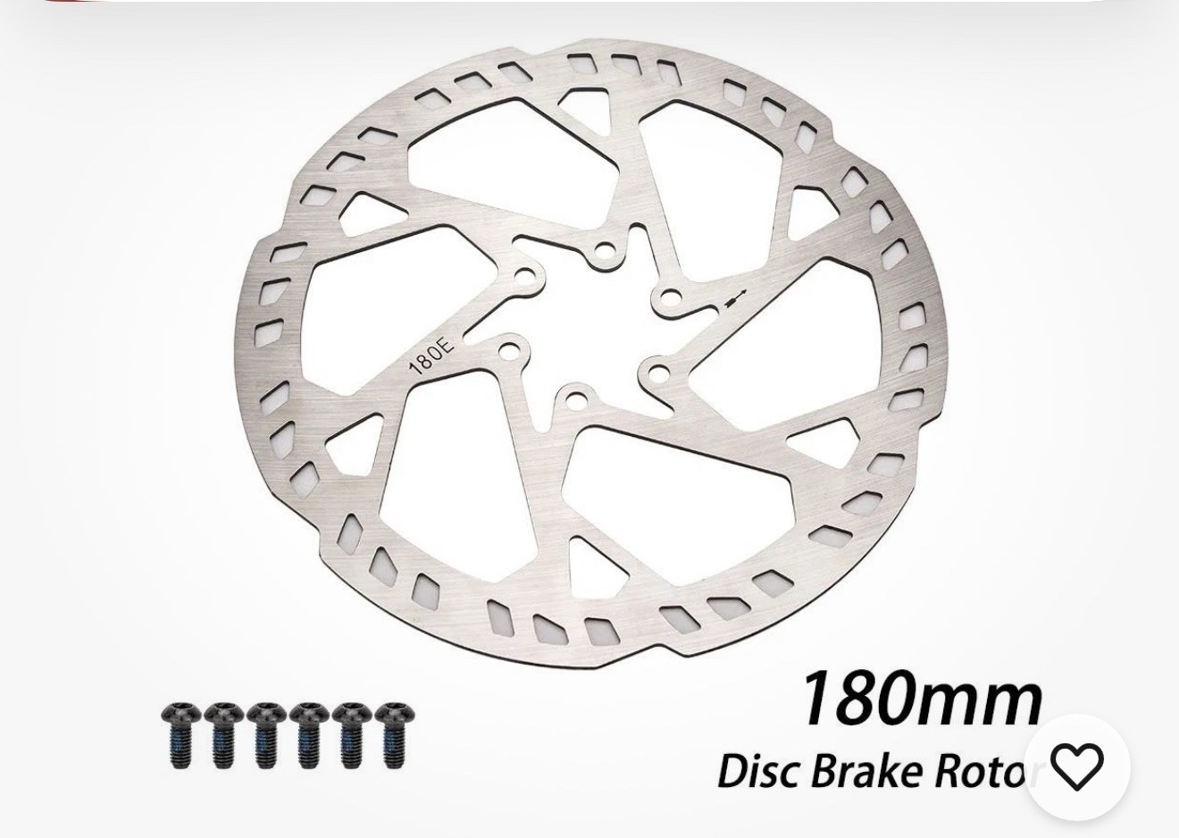 180mm rotor 6 bolt . Open Box Unbranded