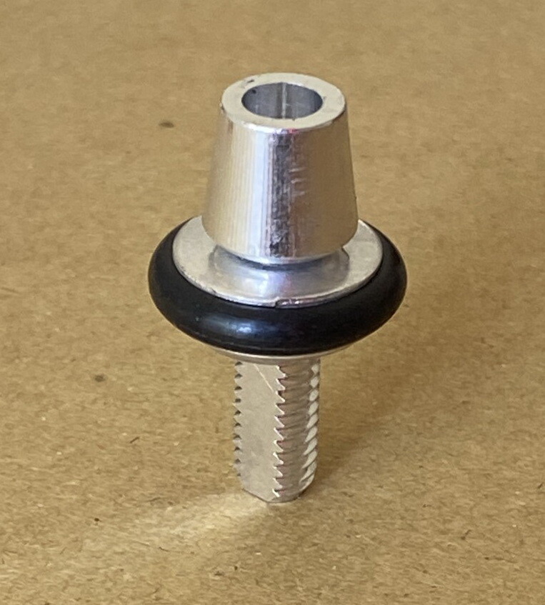 One (1) Bicycle Brake Adjusting Barrel And Nut Adjuster with Flat side, Silver