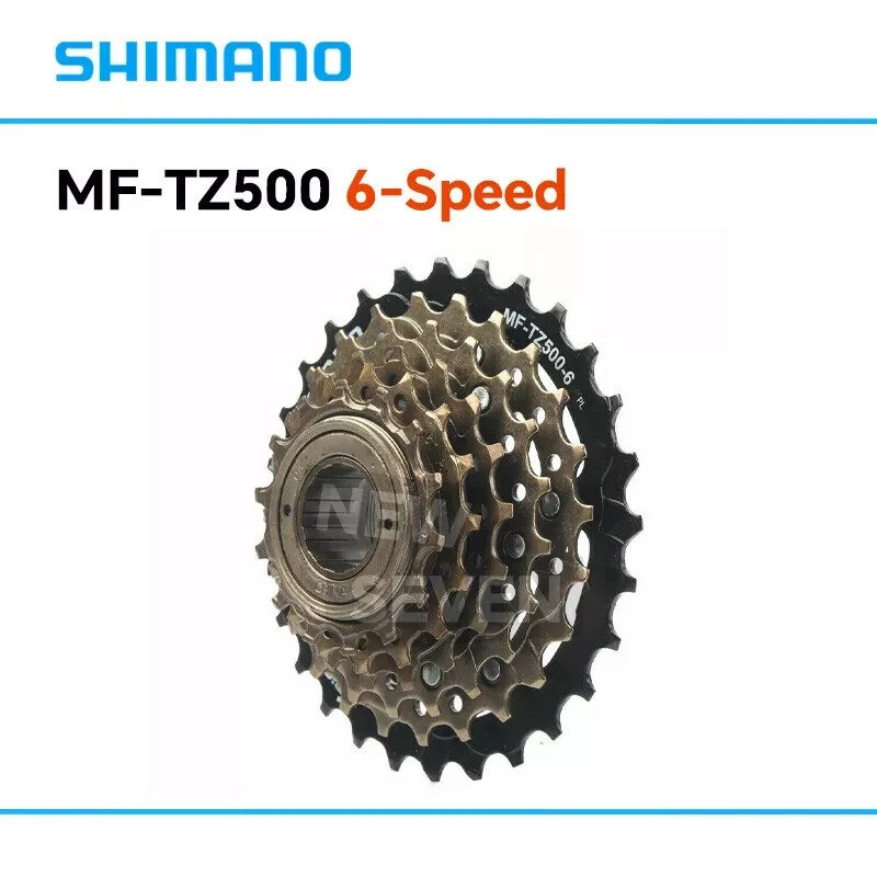 Shimano MF-TZ500 6-Speed Freewheel Cassette for MTB Road Cycling Bike 14-28T