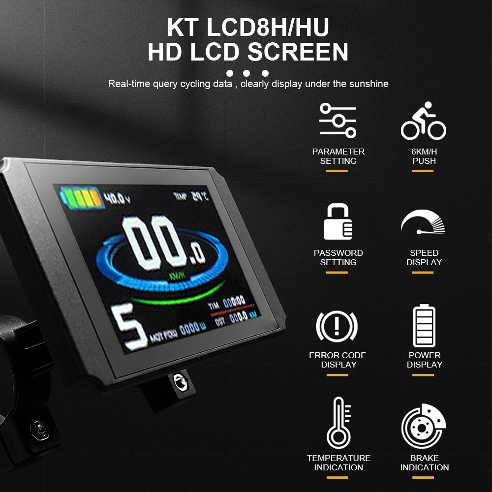 Electric Bicycle Color Display with USB 24V/36V/48V/52V/60V72V E-bike Display