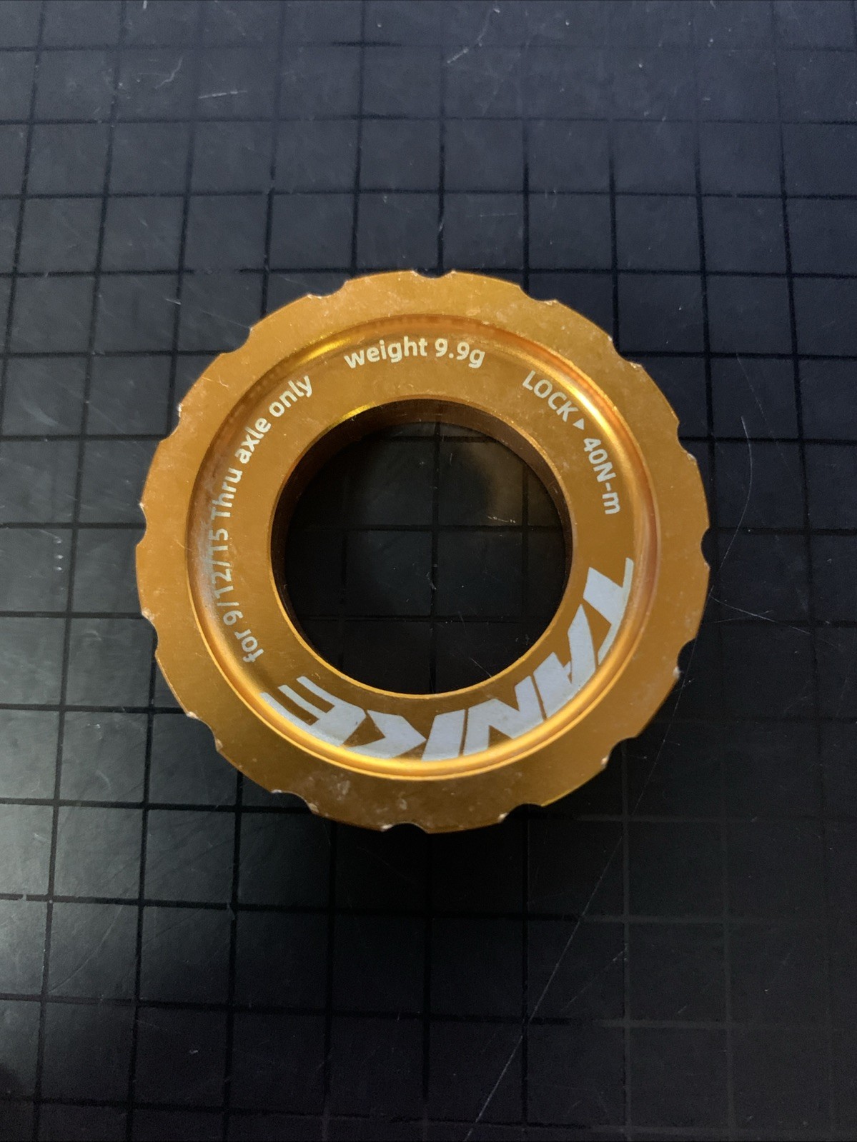 USED Center Lock CL Hubs to 6-Bolt 6B Disc Brake Rotor Adapter Gold Orange