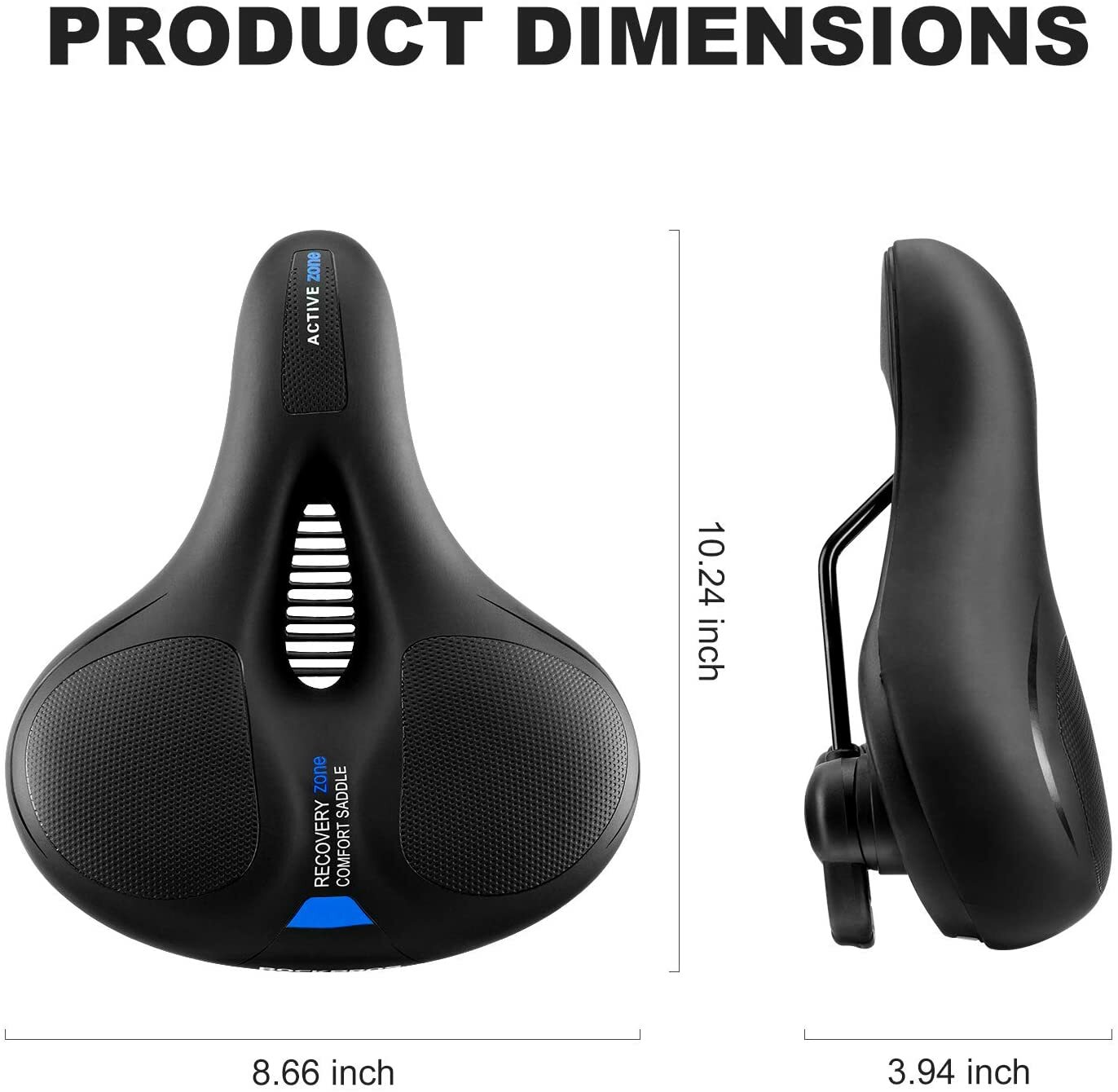 ROCKBROS Bike Seat Comfort Bike Saddle Mountain Bike Soft Wide Bike Seat Cushion