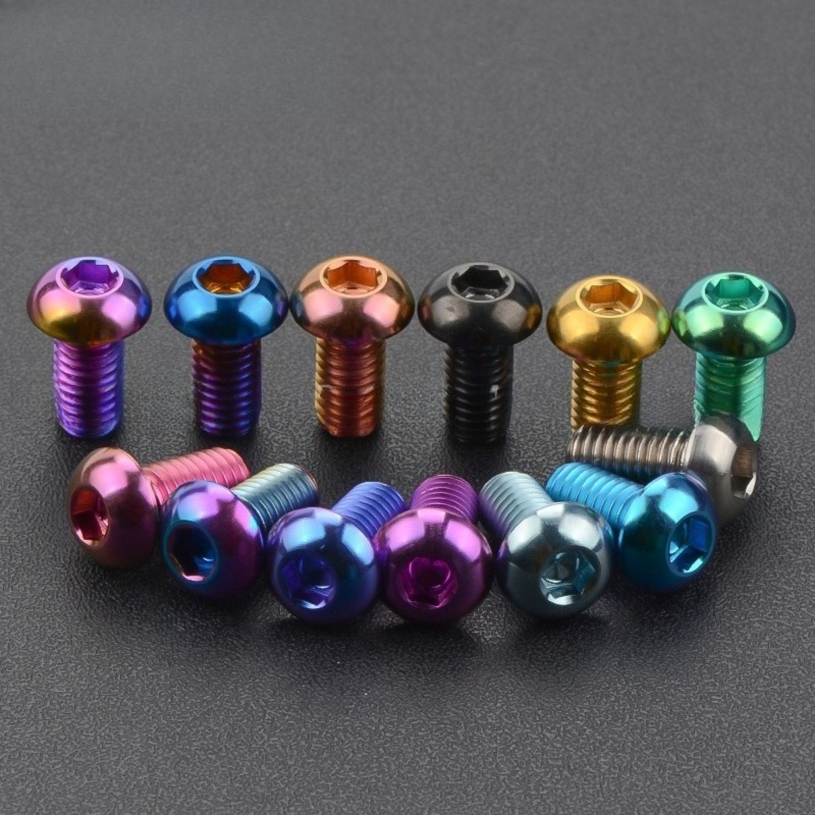 Titanium Bolt M5 M6x8/10/12/15/16/18/20/25/30mm Hex Head Screws Motorcycle Refit
