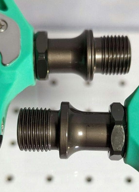Racework SPD-SL Binding Pedals Green Celeste Pair Unique Design Road Bike