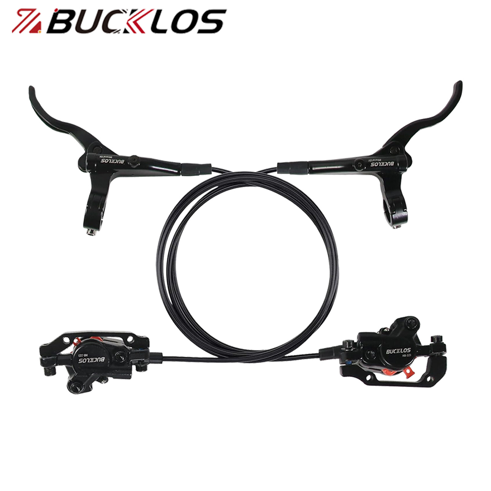 BUCKLOS HB-323 MTB Hydraulic Disc Brake Left Front&Right Rear 2PC G3 160mm Rotor