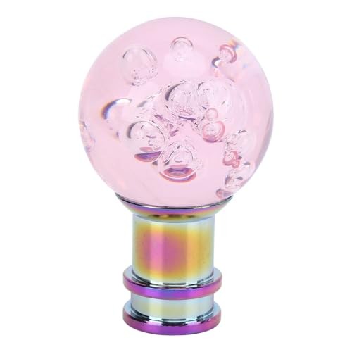 Universal Manual Gear Shift Knob, Crystal Bubble Acrylic Design with 3