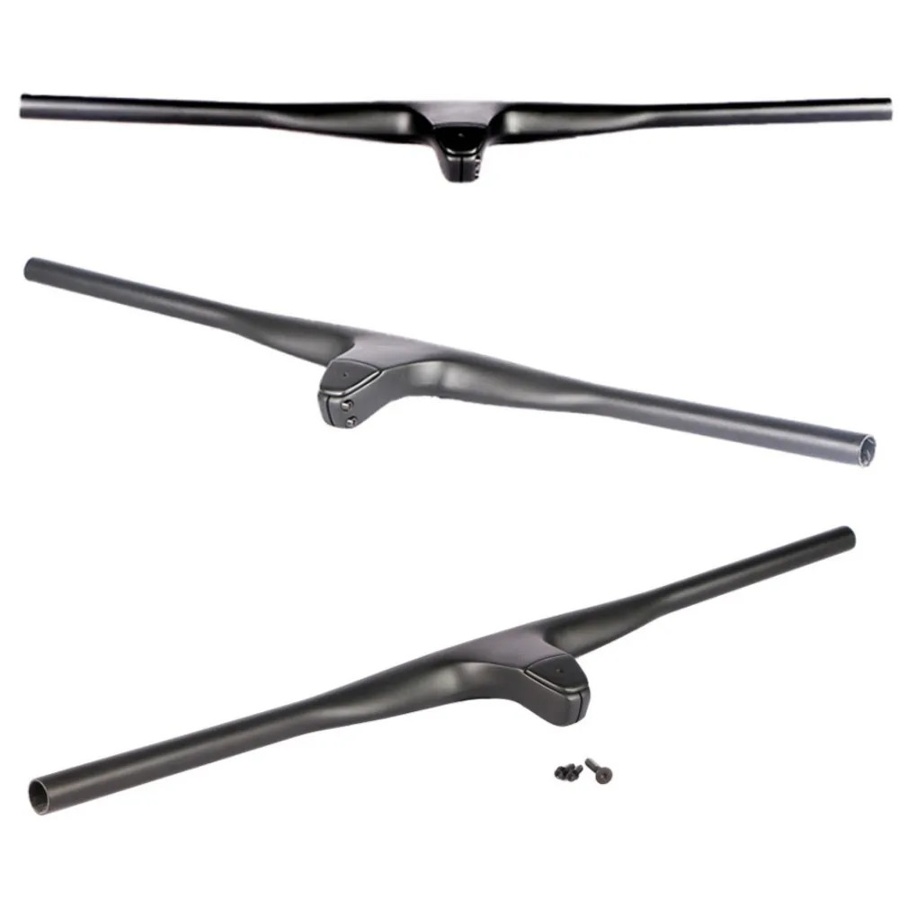 Carbon Mtb Bicycle Integrated Handlebars 740mm with 50/60/70/80/90mm Stem 28.6mm