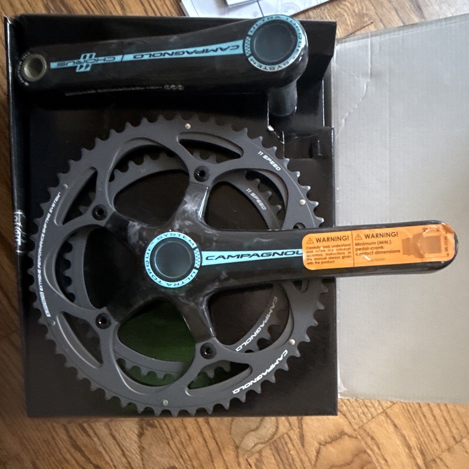 Campagnolo Chorus Ultra-Torque Carbon Road Crankset 172.5mm 42-54 Double