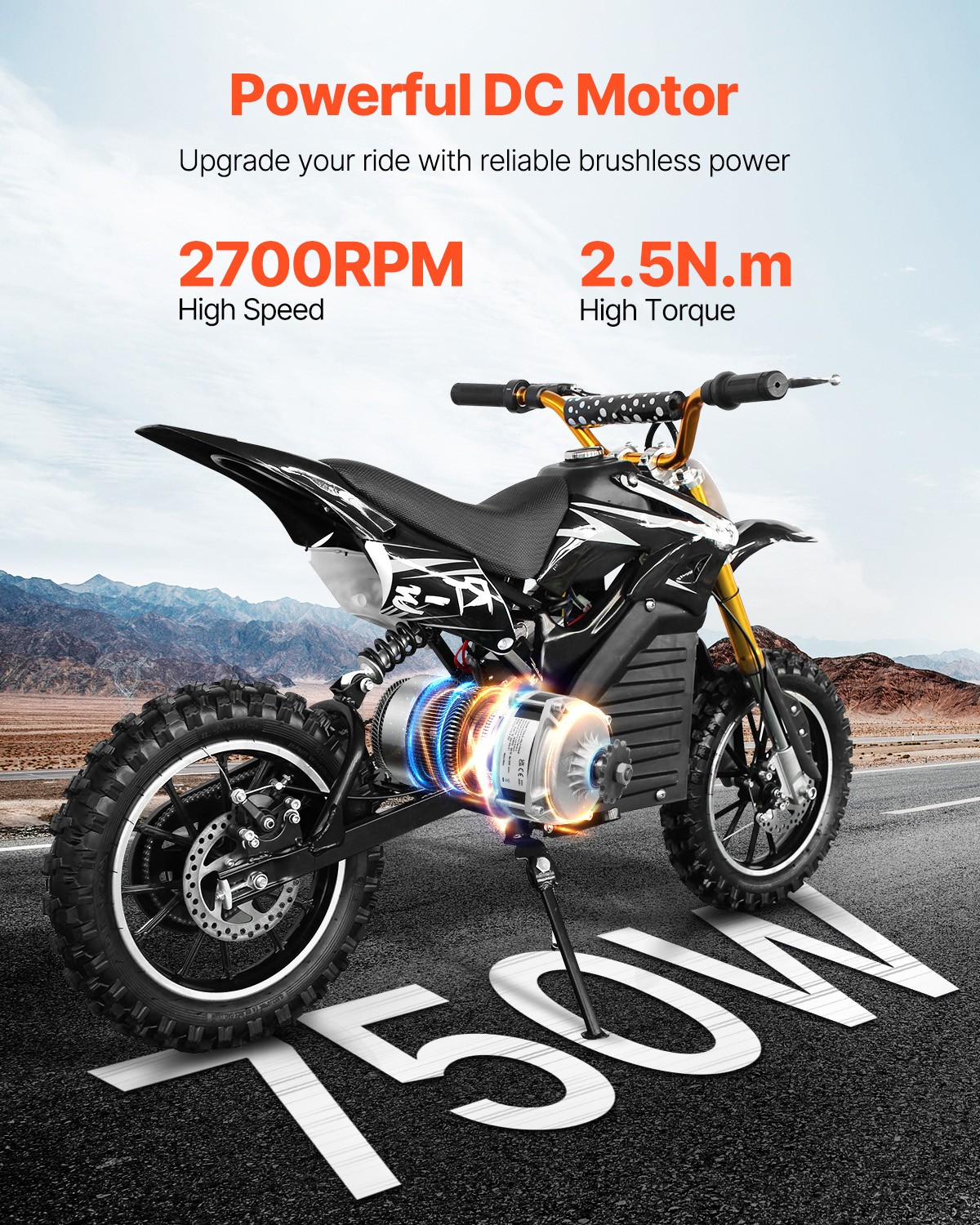 Uimoso 48V 750W Brushless DC Motor Kit with Enhanced Speed Controller, 2700 RPM